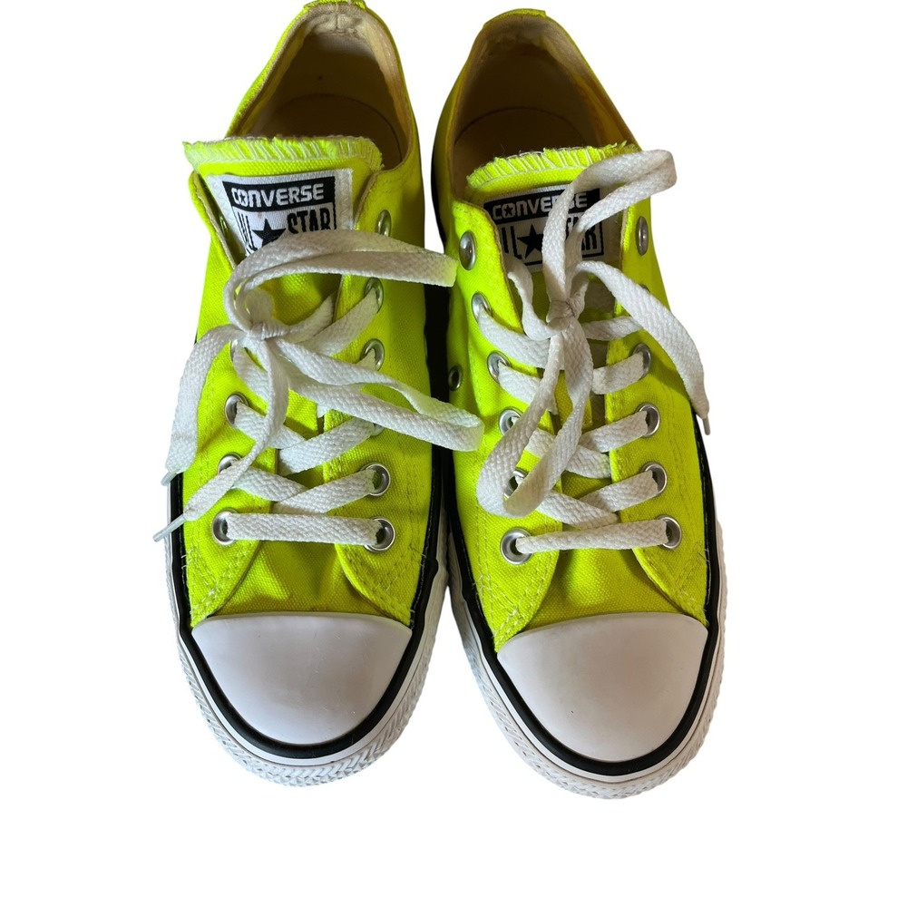 Converse Chuck Taylor All Star Men's 5 Women's 7 Low Top Neon Yellow Sneakers